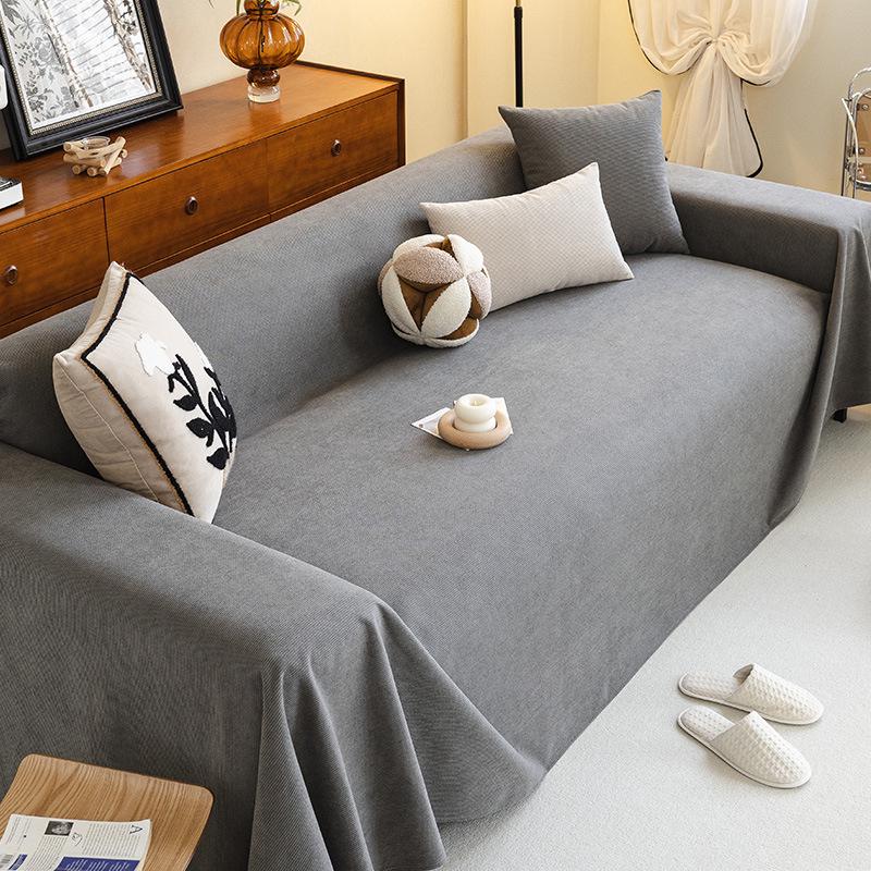 Waterproof, Non-slip Pet Sofa Cover - Urine-Proof, Dirt-Resistant, Anti-Scratch Blanket, Solid Color