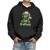 Men's Print Hooded Sweatshirt Long-Sleeve Casual Pullover Hoodie Hooded Sweatshirt