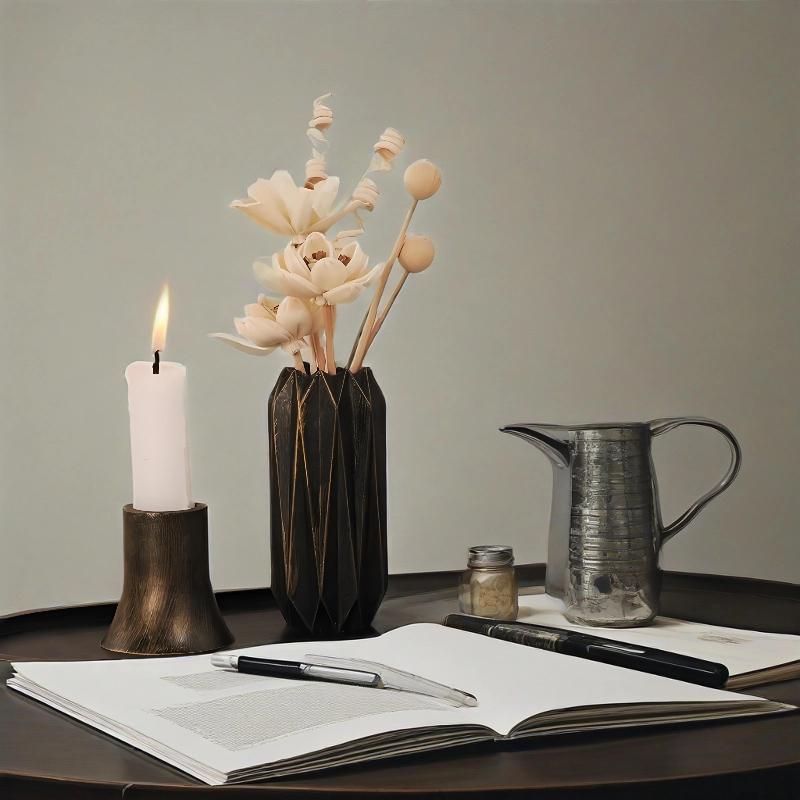 1pc Reusable Diy Faceted Vase Silicone Mold, Suitable for Pottery, Plaster Crafts, Resin Crafts