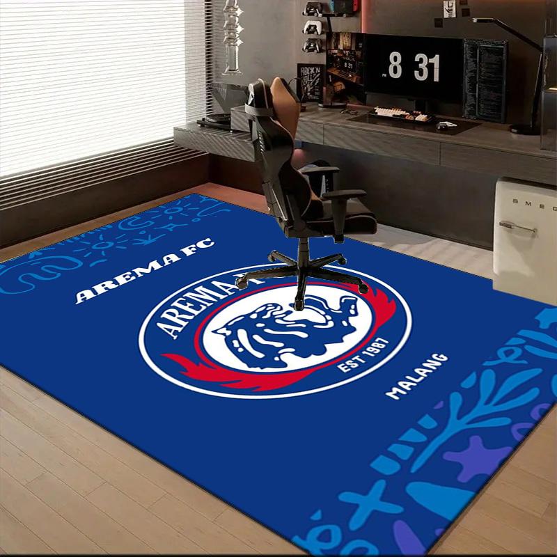 Arema Football club Printed Office Carpet Chair Cushion Entryway Rug, Rugs for Living Room, Bedroom Christmas gifts