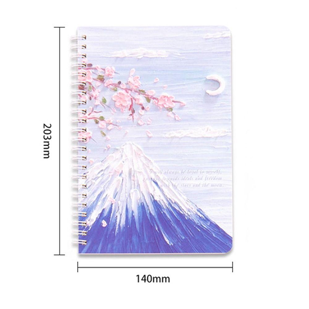 INS Spiral Notebook Oil Painting Notepad Portable Coil Book School Office Supplies