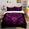 Dark Occult Themed Decoration Set Exquisite Three-Piece Bedding Set Gift For Kids And Adults