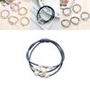 Korean Version Of The Three-strength Rubber Band High-elastic Pearl Head Rope For Women And Girls