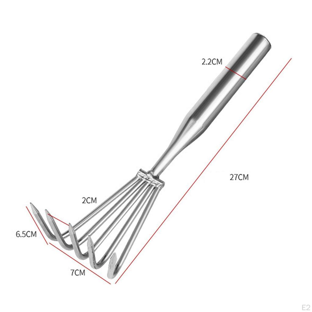 4x Tongs with Rake Shovels Bucket Lightweight Seafood Clip Garbage for Eels Fishes