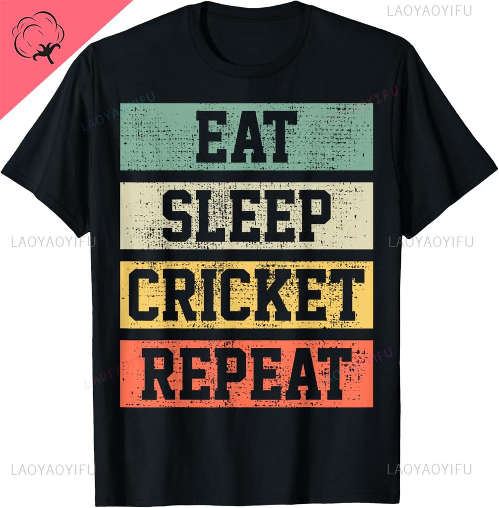 Cricket Retro Vintage Spieler Trainer Geschenk T-Shirt Individuell Bedruckte Grafik-T-Shirts Anpassbares Lustiges Shirt Camiseta Hombre