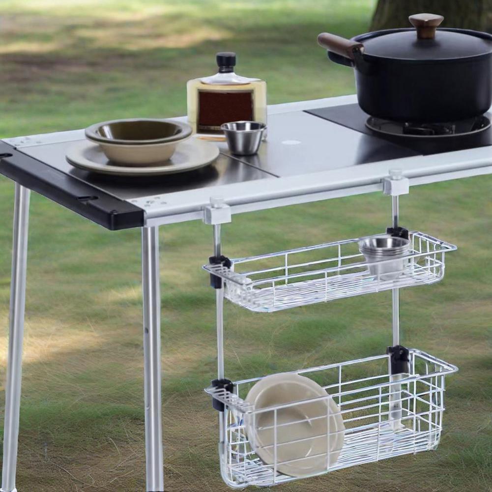 IGT Table Connecting Hook Aluminium Alloy IGT Table Hook Clamp Lightweight Camping Table Link Buckle Portable for Camping Hiking