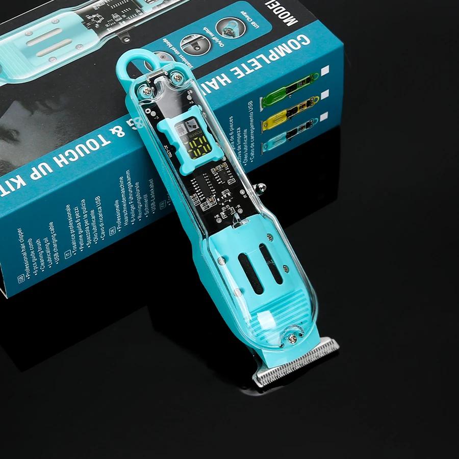 Powerful Hair Clipper with Digital Display Rechargeable Electric Retro Oil Head Electric Fader Hair Salon Professional Scissors