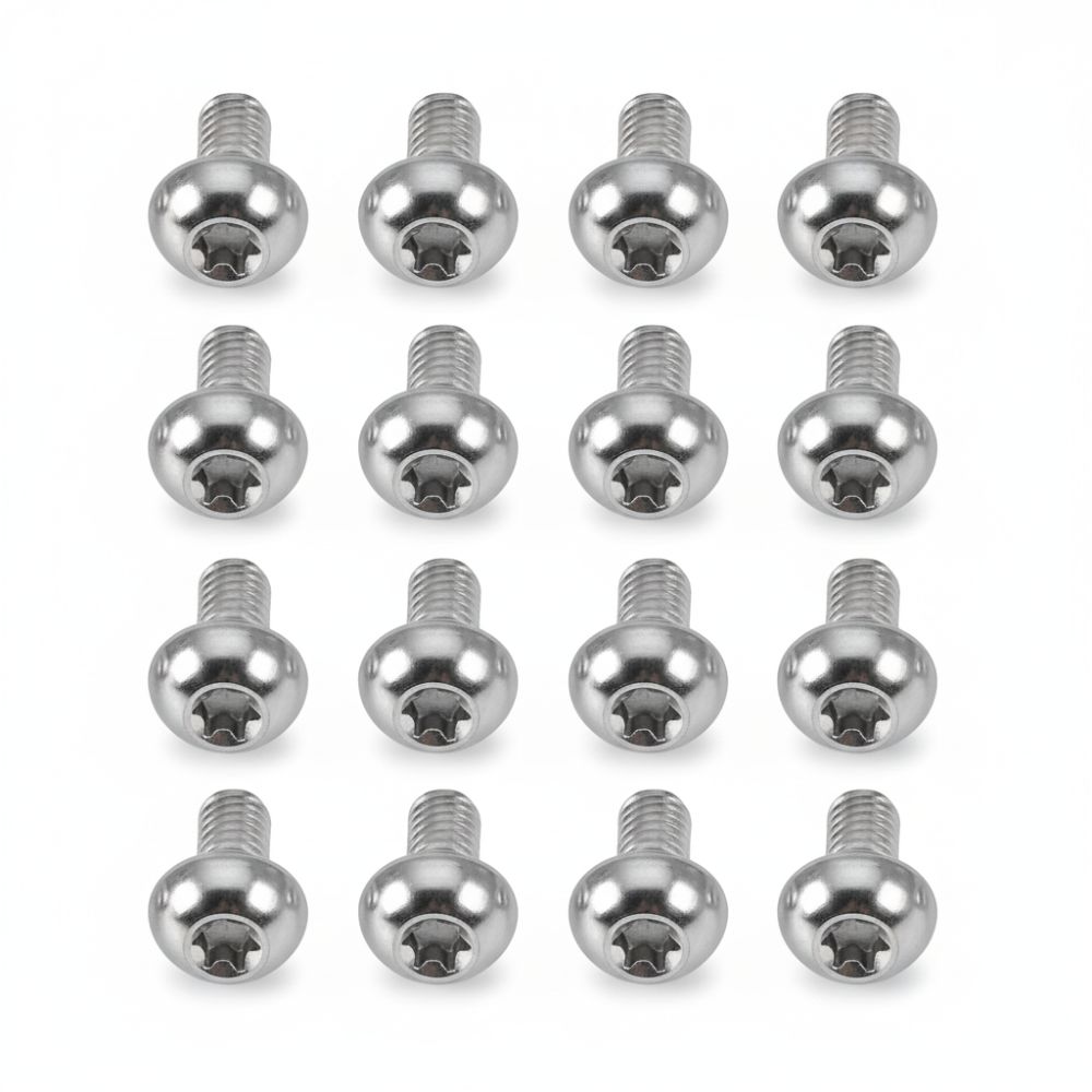 12Pcs T25 Bike Bolts M5x10mm Titanium Alloy Disc Brake Screws High-Strength Ultra-Lightweight Bicycle Rotor Bolts Bike Accessory