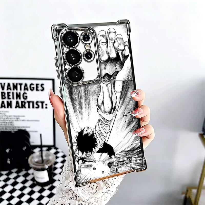 Ultimate Perspective Anime Soft Phone Case For Samsung Galaxy S26 Ultra S25 Edge S24 FE S23 Plus S22 S21 + S20 Plating Anti-Fall