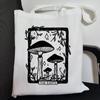 Gothic Mushroom Damen Umhängetasche Canvas Tasche Harajuku Shopper Tasche mit hoher Kapazität Mode Lässige Umhängetaschen Tote Shopper Tasche