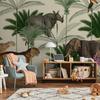 Wallpaper - Jungle Land With Animals In The Style of Old Engravings
