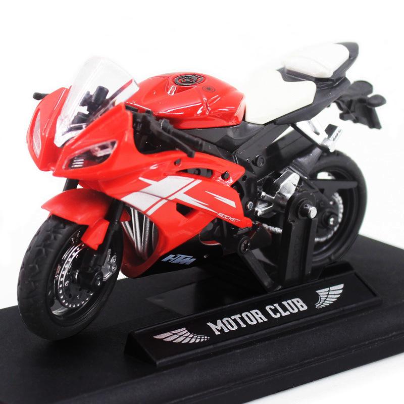 

1:18 Аксессуары для домашнего стола Коллекция мотоциклов из сплава Офисная модель Литой мотоцикл Симуляция Портативные фигурки Реплики