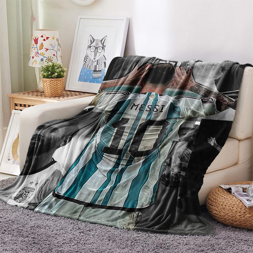 Lionel Messi Flannel Blanket, High quality Comfortable for All Seasons, Home Decor, Warmth and Comfort