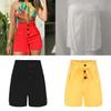 Stylish Women's High Waisted Button Shorts For Summer Casual Loungewear Comfort