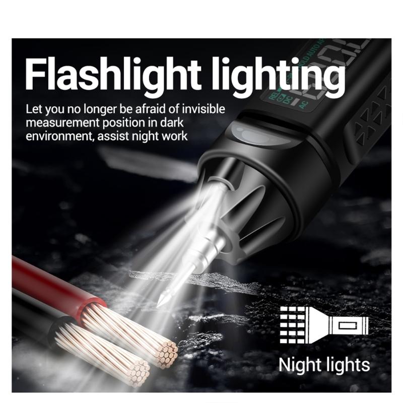 Tester napětí s hlasovým odečtem Elektrický tester Multimetr s perem Malý multimetr Profesionální multimetr s perem