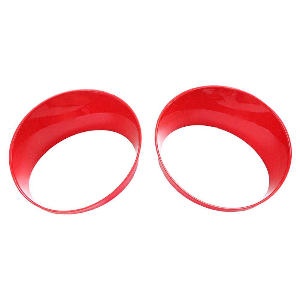 Front Light Headlight Bezels Trim Cover ert Eyes for 2018+ Jeep Wrangler JL Fog Lights Lamps Eyelid Eyebrow Strip Cover Trim