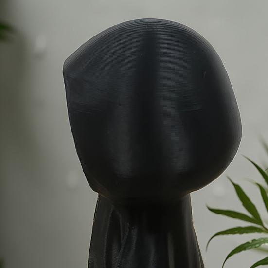 Halloween Black Robe Ghost Statue 3D Printed Hooded Cloak Ghost Figurine Sculpture Home Office Party Desktop Decoration Ornament