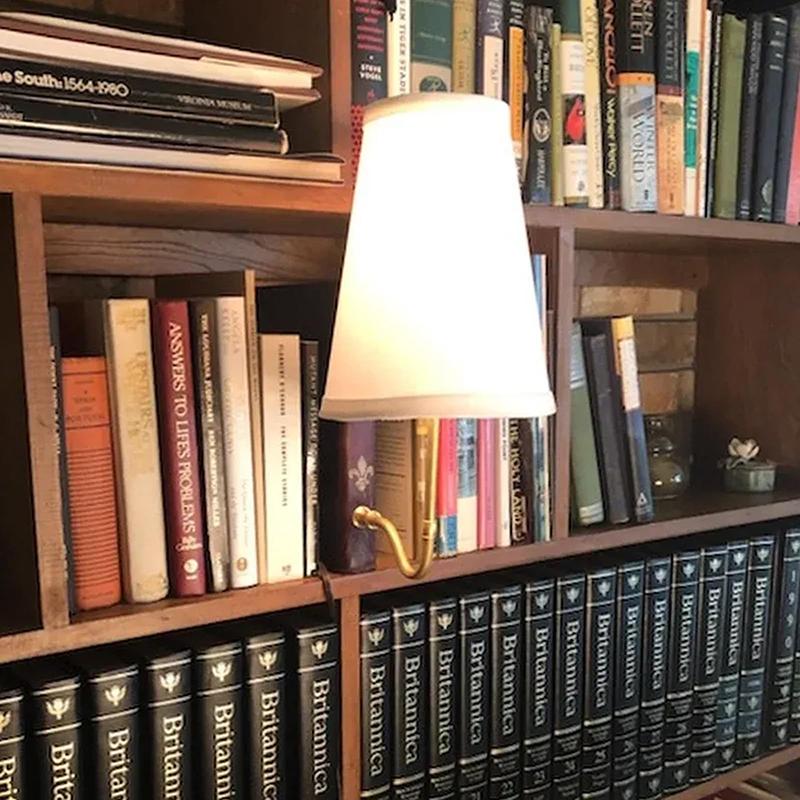 The Classic Literary Lamp Vintage Book Design Table Lamp Vintage Book-Style Table Lamp With Linen Shade Unique Decorative Lamp