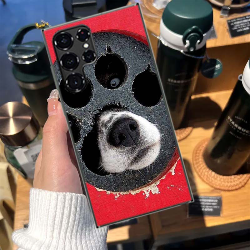 Show You Its Cute Dog Nose Cases Phone Case for Samsung Galaxy S26 Ultra S25 Edge S24 S23 FE S21 Plus S20 S22 S10 Cover TPU Capa