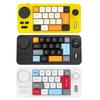 Farbbeleuchtete 19-Tasten Mini-Gaming-Tastatur Anpassbarer Joystick Doppel-Makro-Rad Hot-Swap-fähige Schalter
