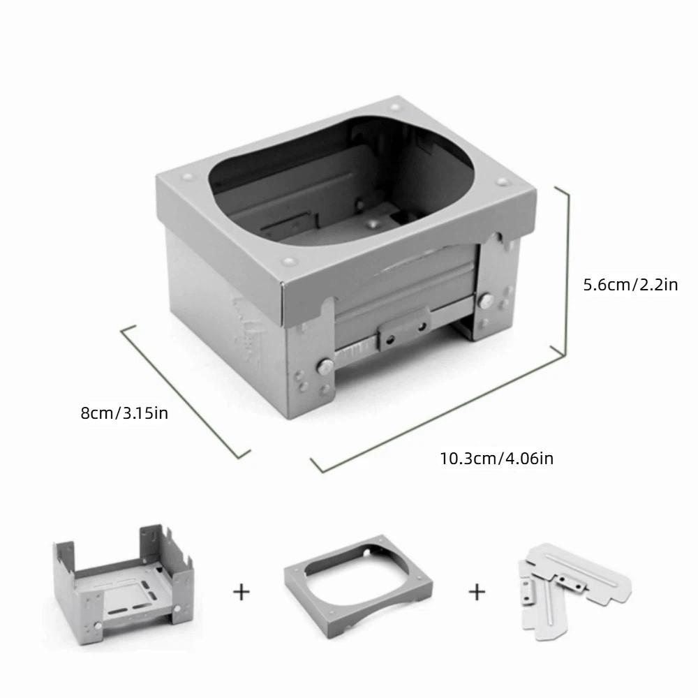 Ultralight Outdoor Tablet Pocket Stove Compact Mini Folding Stove Camping Stove