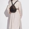 COACH Court Canvas With Leather Backpack Women's Dark Gray & Black C8604-IMAA8