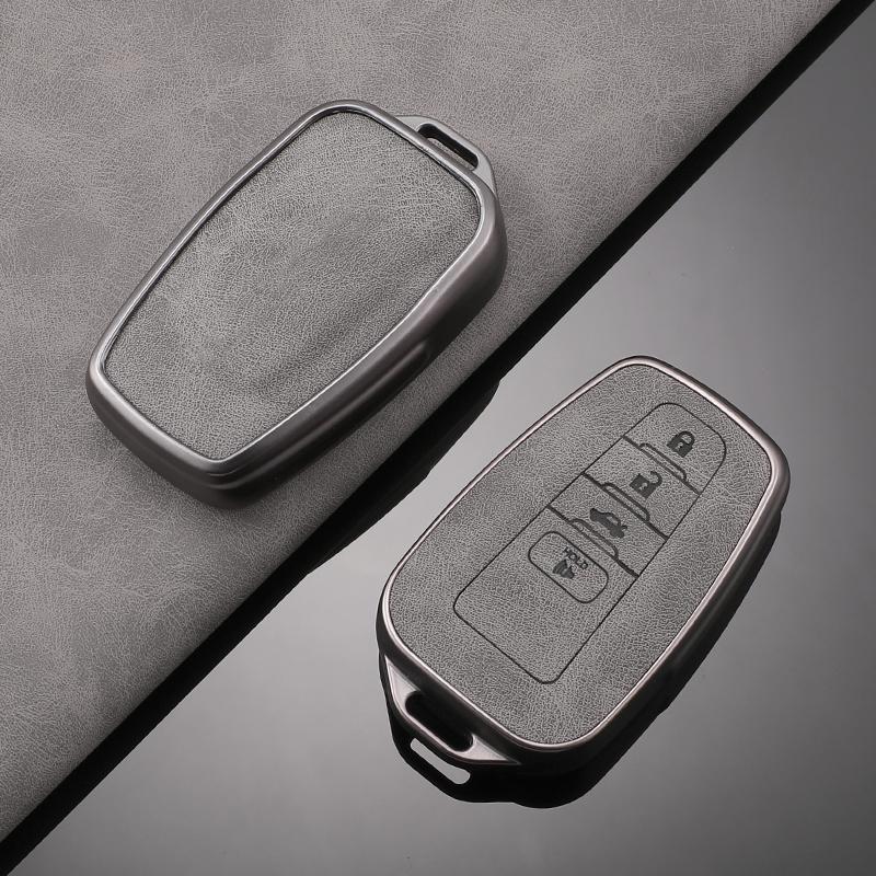 Styling Mouldings TPU Leather Car Key Case For Toyota Camry RAV4 Highlander Avalon C-HR Prius Corolla GT86 4button Accessories