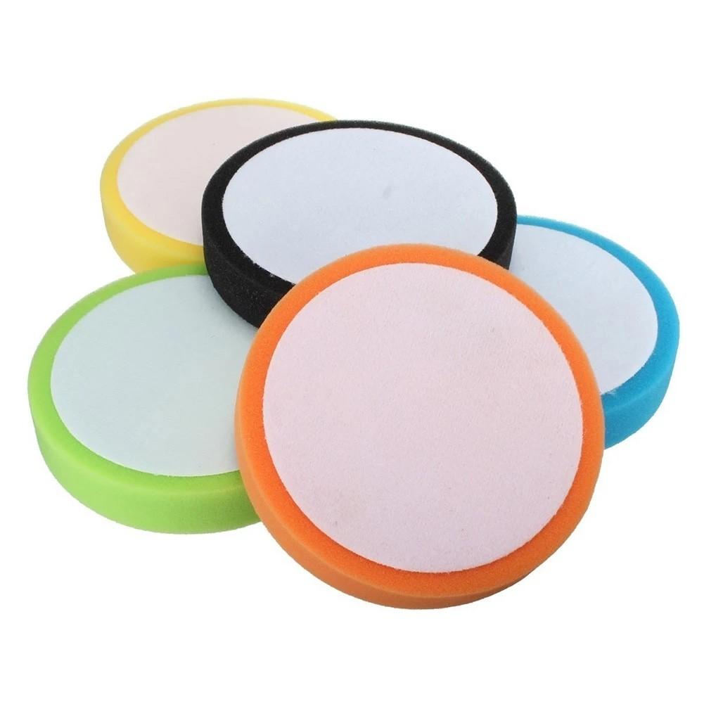 Sponge Pads Tool Sponge Polishing Pads 150mm/6inch 5* 5pcs Foam Buffing Round Flat Polishing Set Sponge Useful