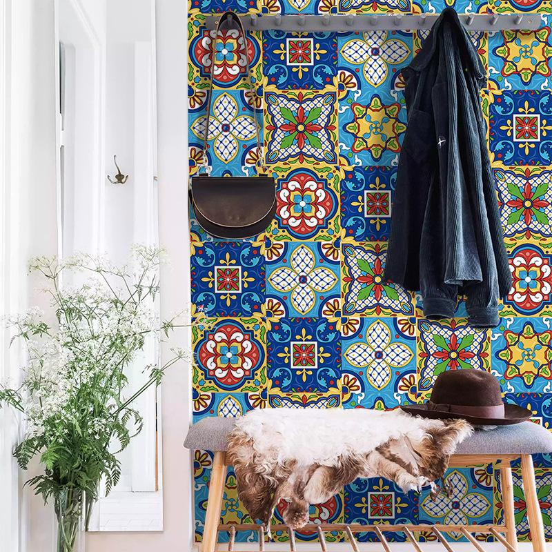 Thickened Matte Tile Sticker Self-Adhesive Wall Sticker Waterproof And Moisture-Proof Kitchen And Bathroom Renovation Wallpaper