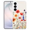Blue Light Jungle Series Magnetic TPU Phone Case For Samsung Galaxy S24+ 5G, Raised Lens Screen Wireless Charging Protective Cover
