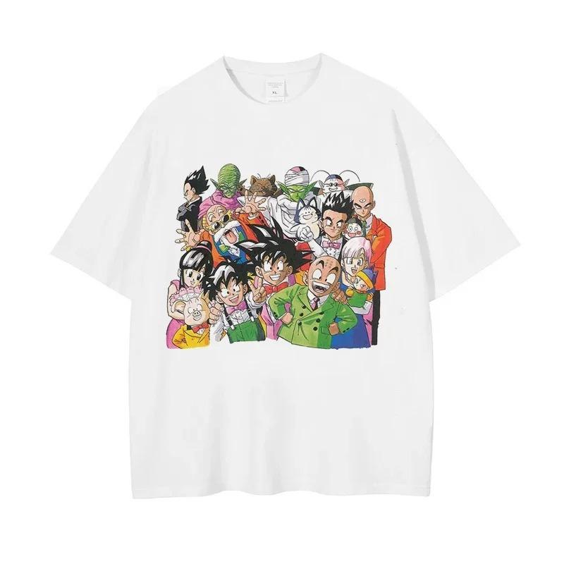 Dragon Ball Majin Buu Stampa Manga Vintage T-shirt Oversize | Top Casual Unisex