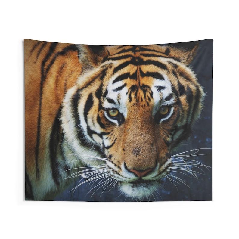 tiger tapestry 75x100 чёрный