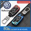 Für VOLKSWAGEN VW 3 4 Tasten Auto Schlüsselhülle Abdeckung Für VW Volkswagen Golf 7 MK7 Tiguan MK2 Seat Ateca Leon FR Ibiza Skoda Octavia