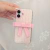 3D Pink Bowknot Phone Case for iPhone 14 15 16 17 Pro Max 17Pro Clear Soft TPU Shockproof Protective Cover For Women girls