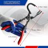 Exhaust Hanger Removal Tool Heavy Duty Pliers for Easy Separation of Rubber Brackets & Hangers Exhaust Hanger Removal Pliers Compatible with All Ex