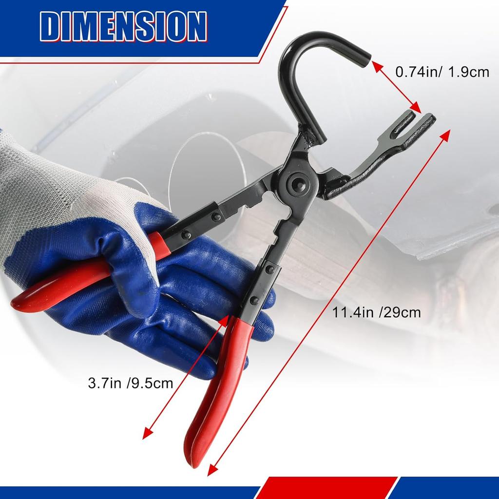 Exhaust Hanger Removal Tool Heavy Duty Pliers for Easy Separation of Rubber Brackets & Hangers Exhaust Hanger Removal Pliers Compatible with All Ex