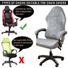 4pc/Set Gaming Chair Cover Velvet Embossing Chair Seat Cover Gaming Chair Covers With Armrest Covers/Chair Back Covers/Chairs