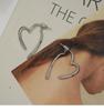 Gold Heart Earrings for Women, Dainty Huggie Earrings, Minimalist Gold Plated Copper Earrings, Cute Small Heart Earring