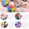 Stamp Pad Petal Shape Finger Creativity Ink Pad for DIY HandMade Office Supplies