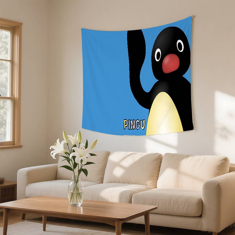 

PPingu Penguin Tapestry Customizable Tapestries Of Various Styleswall Hangings Celebrity Photo Printingwall Hangings 74x94cm(29x37in)