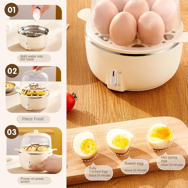 220V Single/Double Layer Electric Egg Steamer Multi Egg Boiler Food Steaming Cooker Multi Cooker Pot for Breakfast