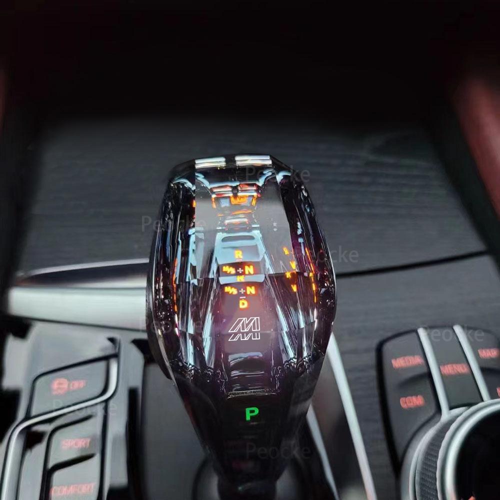 Crystal Gear Lever Stick Head Short Type For BMW G30 G31 G12 X4 G02 iX3 G08 F33 F34 F36 E70 F10 F20 F30 Car Transmission Handle