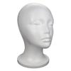 White Female Mannequin Head Stable Base Display Stand Rack Foam Head Model  Photography Prop