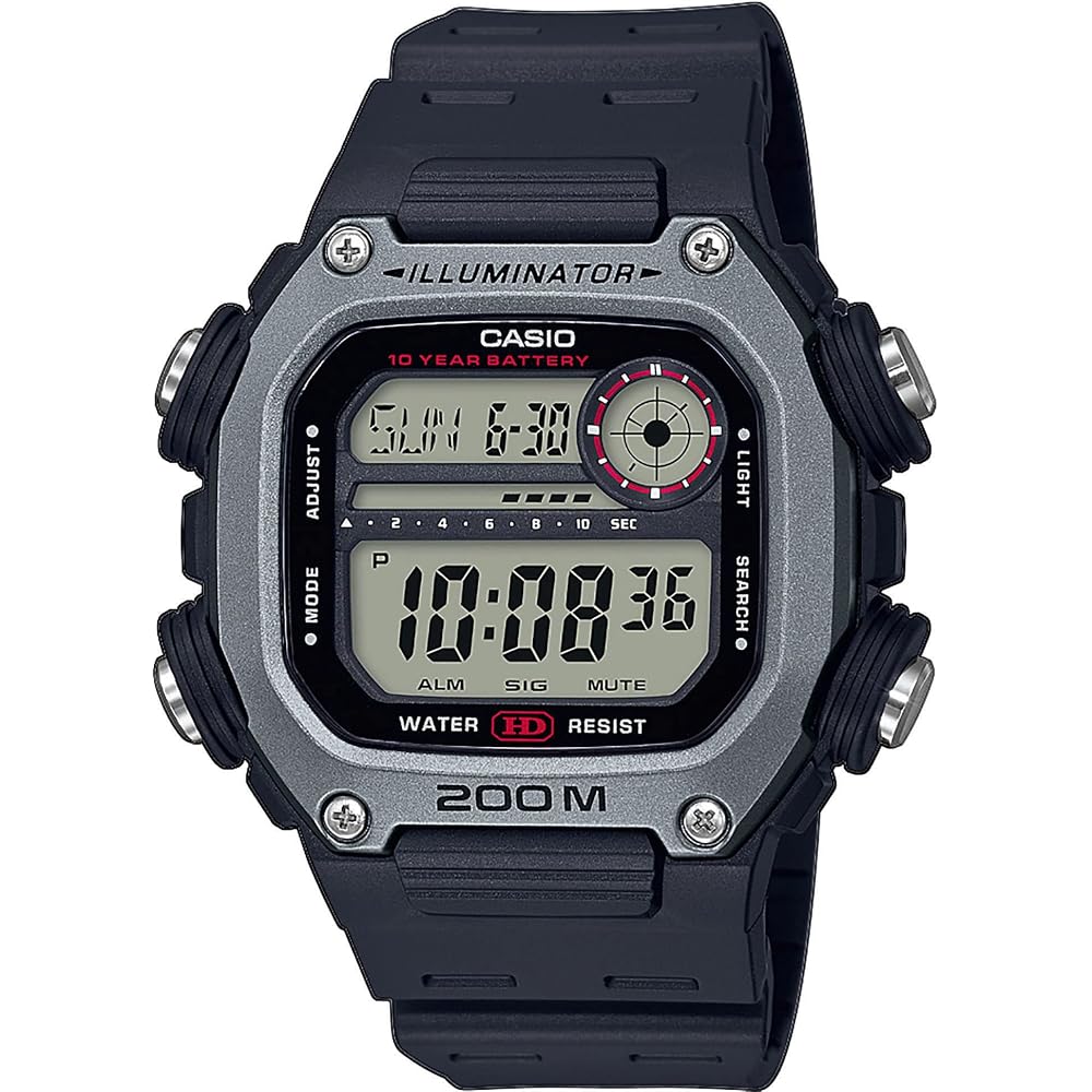 Casio Collection DW-291H-1AVEF Men's Grey Resin Watch