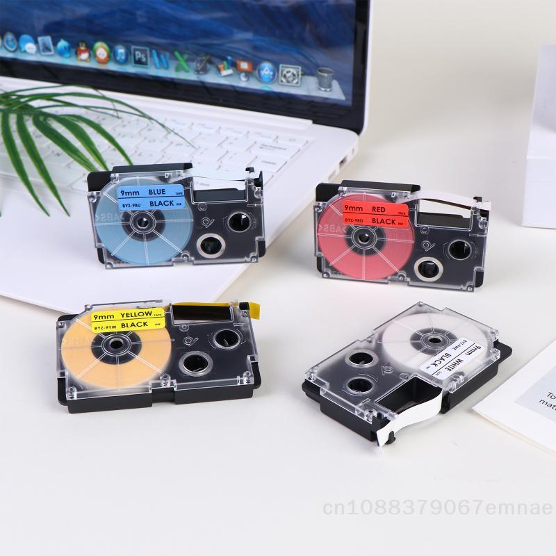 9/12mm Label Tape Compatible with XR-9WE XR-12XWR Ribbon Tape for KL-60L/100/120/130/170PLUS/180/E300/780/820/7400/8700/8800 CW-