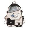 Goose Personalized Printing Korean Version Of Student Schoolbag Campus Color Matching Versatile Casual Backpack Trend