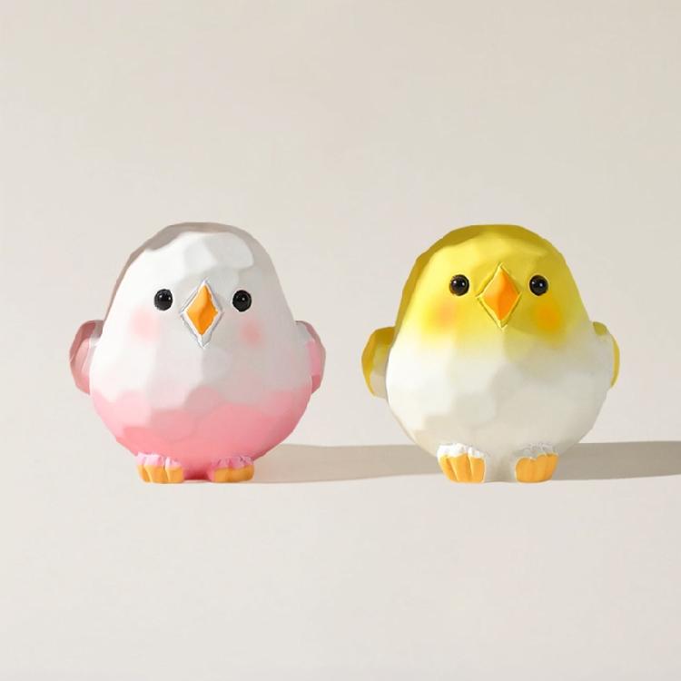 Eye Catching Resin Bird Key Holder Artistic Carving Design Compact Bag Pendant Christmas Gift For Kids Adults
