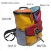 Leather Backpack Retro Color Wind Polished Cowhide Backpack Bucket Backpack Women'S Bag