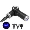 Folding Portable Muscle Massager Muscle Relax Electric Deep Tissue Massage Gun (Black)