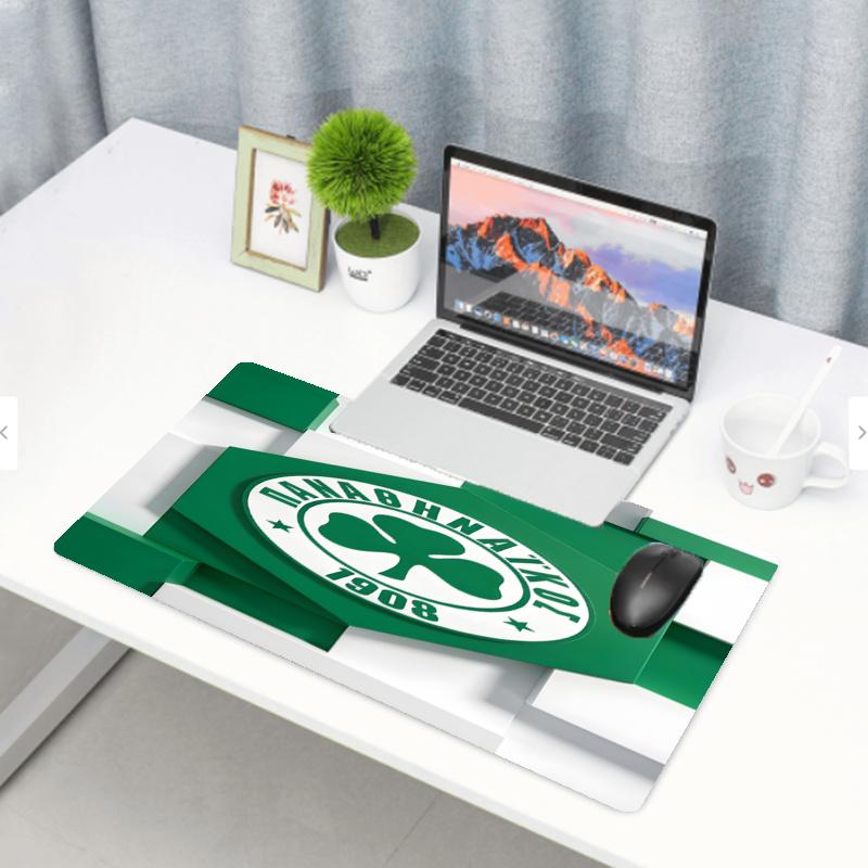 Panathinaikos FC Print Mouse Pad, Anti‑Slip Desktop keyboard Mat, for PC Laptop Gaming Working Daily Use, Cool Festival Birthday Gift